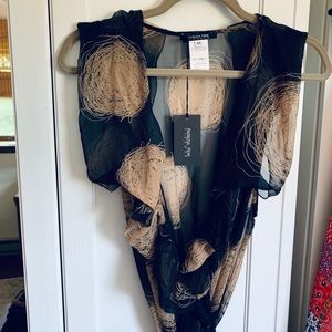 Patrizia Pepe Silk wrap dress.